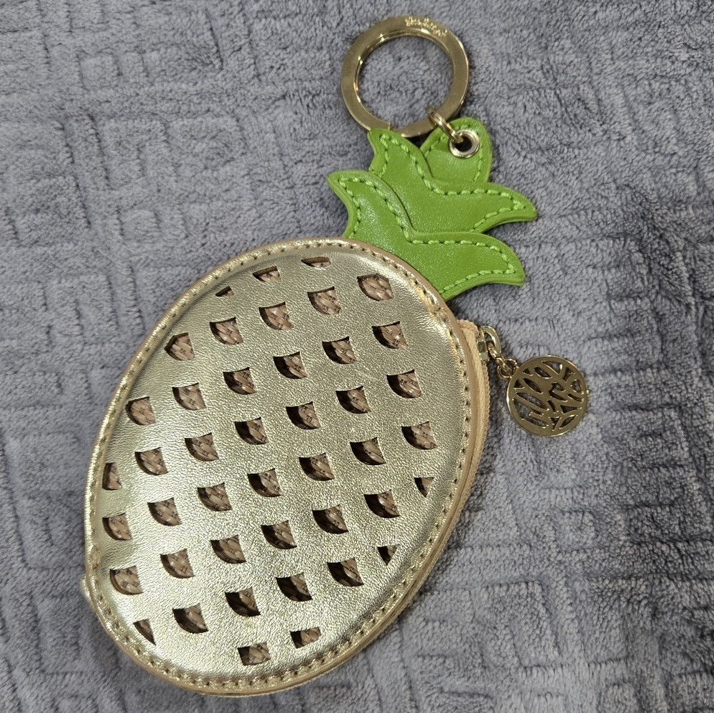 Lilly Pulitzer Gold Pineapple Coin Purse